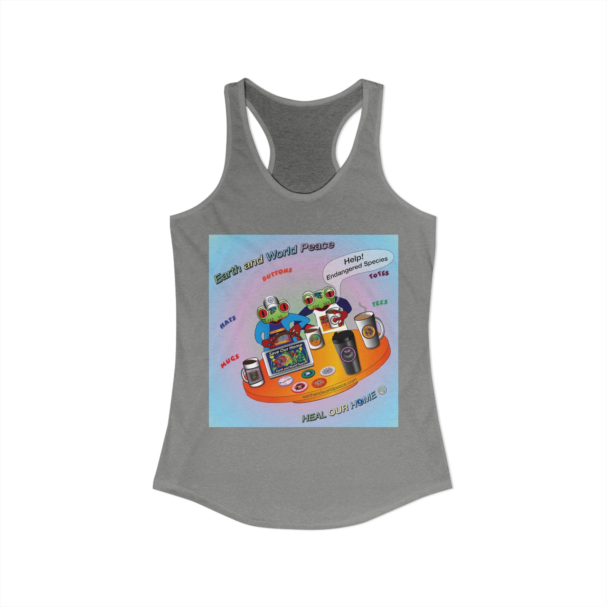 Frog Flying  Promo tank - Racerback Tank