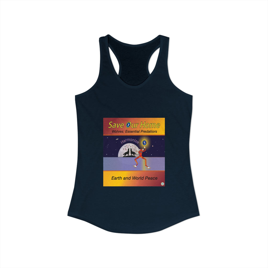 Frog and Wolves Harmonize Racerback Tank