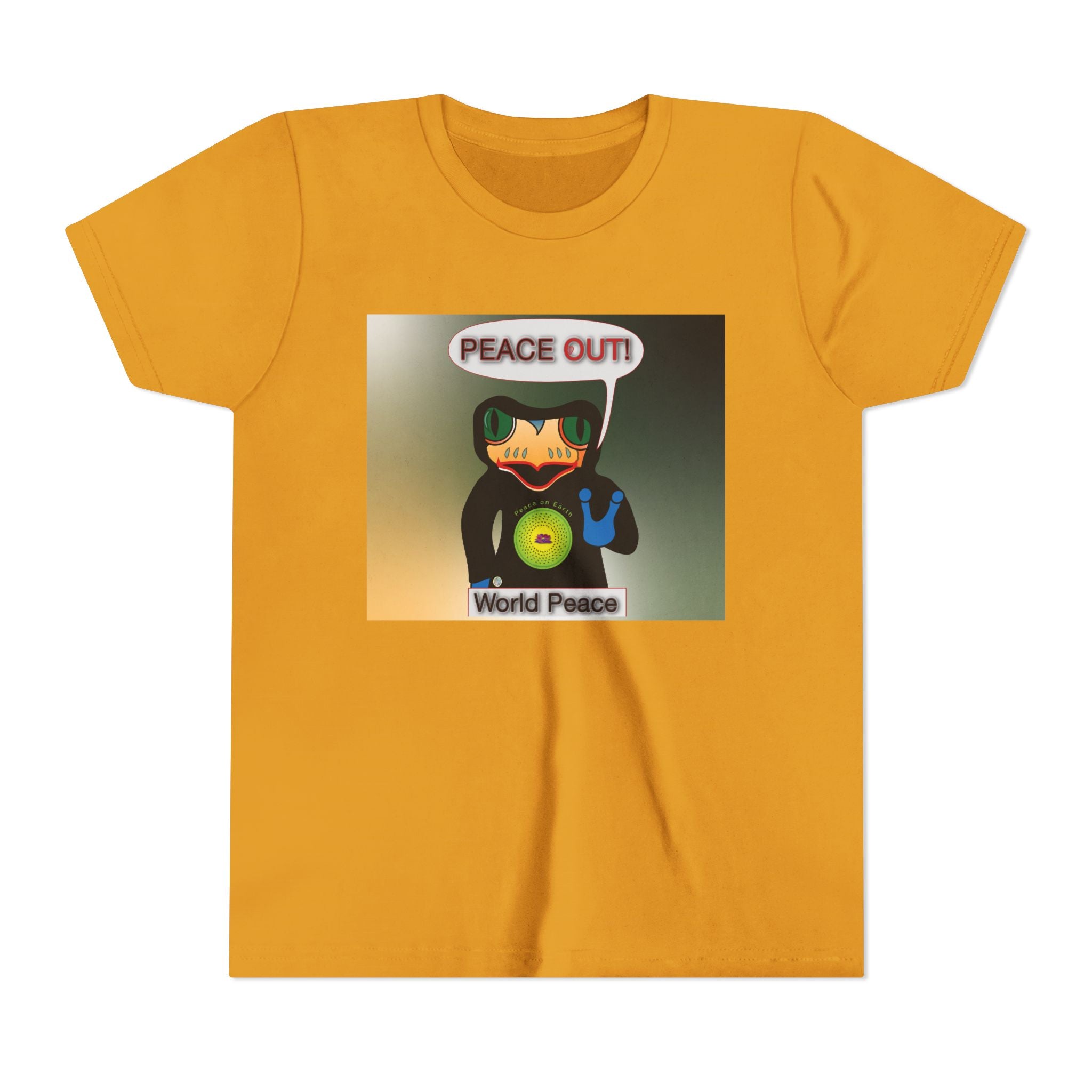 Cool Hoody Says Peace Out Youth Tee