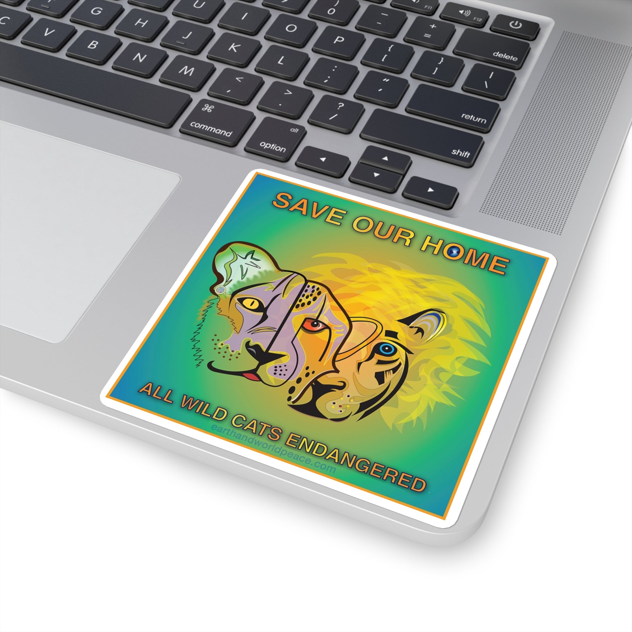 Cat Trio Lioness, Cheetah, Lion Sticker