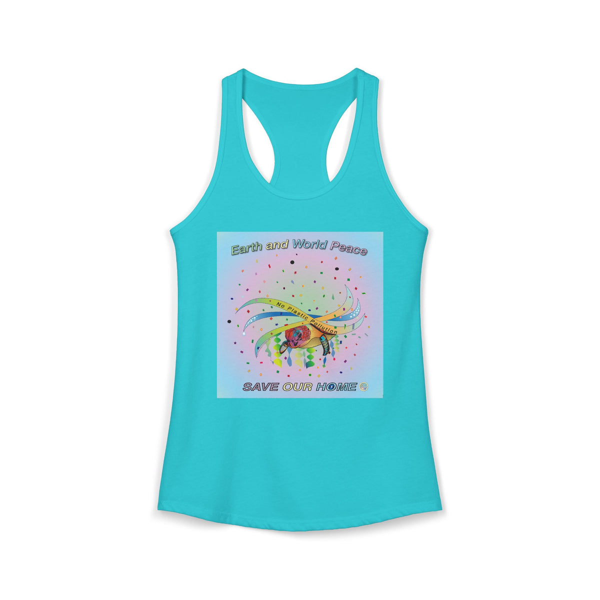 Stop Plastic Polution Turtle Tank Top