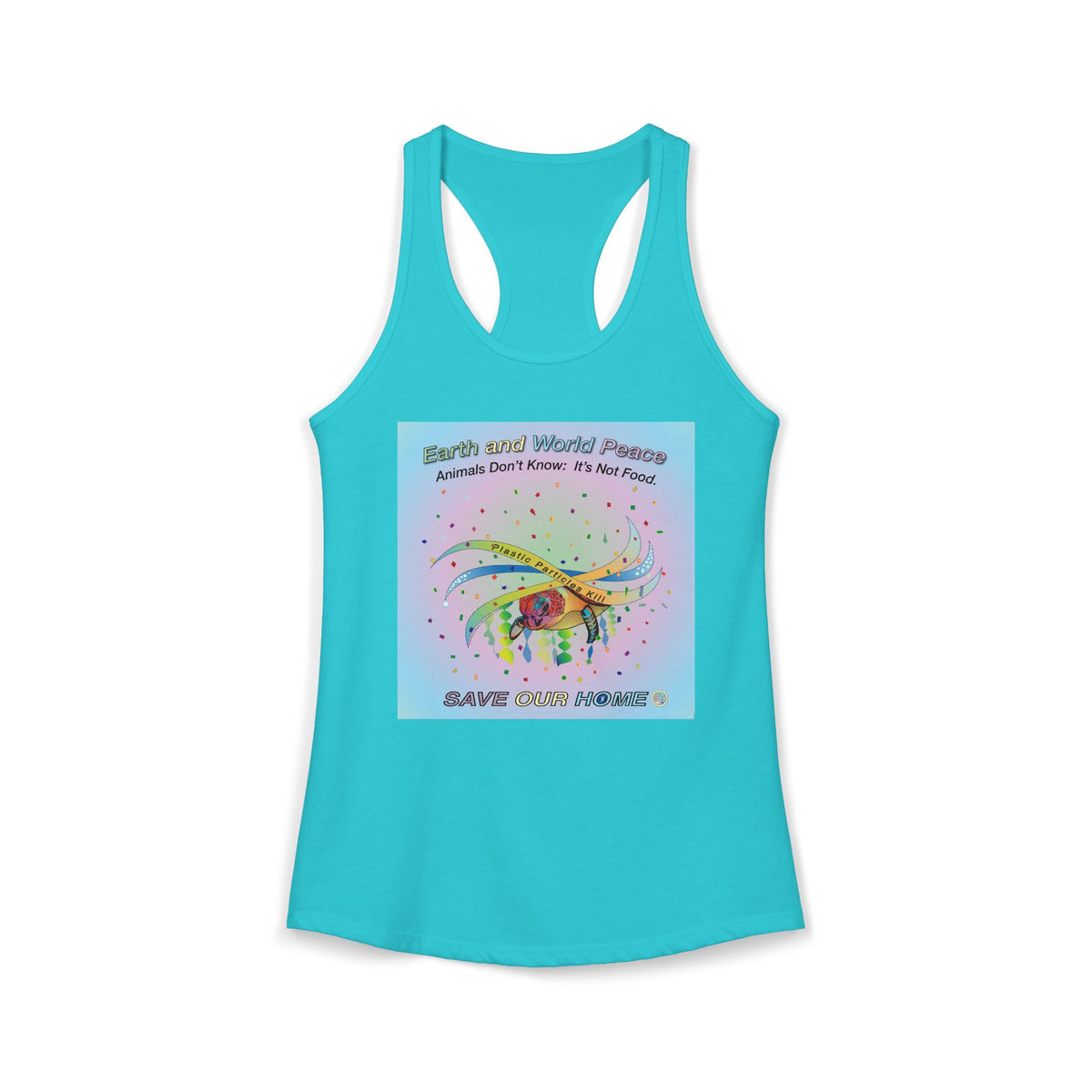 Stop Plastic Polution Turtle Tank Top