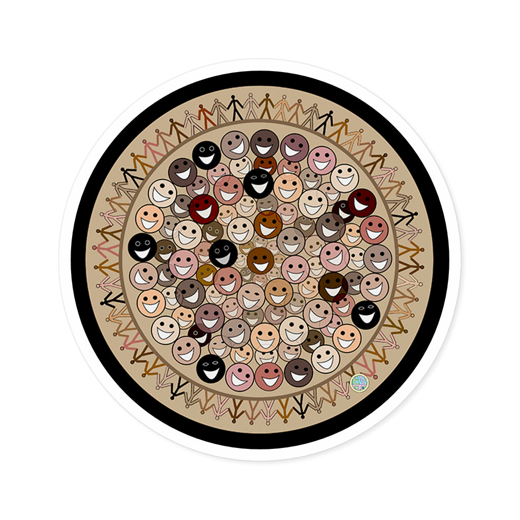 Celebrating Diversity Indoor Outdoor Round Sticker