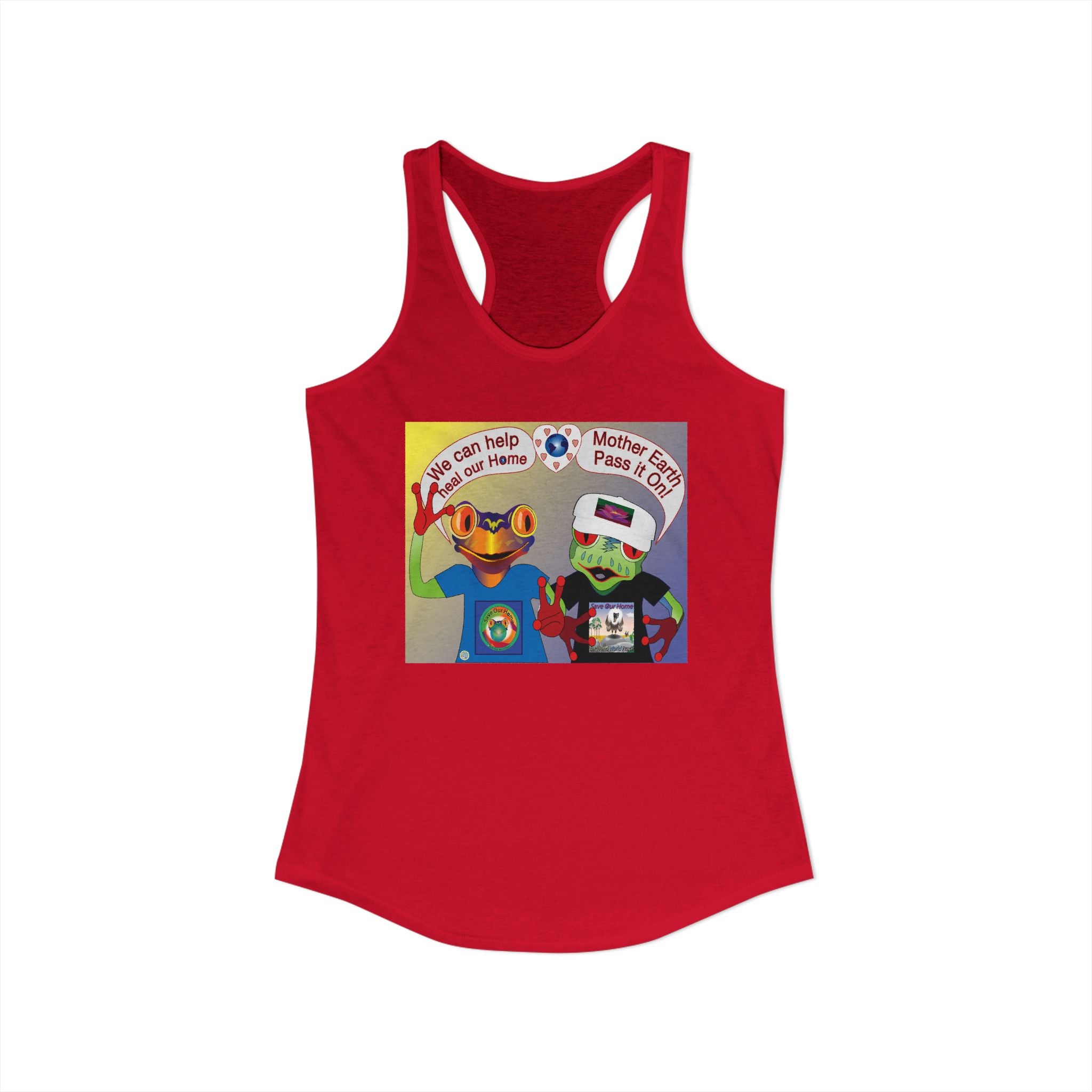 Two Frog Heal Mother Earth Racerback Tank
