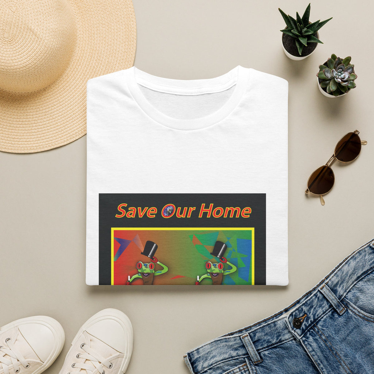 Dancing Frogs, Top Hats and Canes Unisex Softstyle T-Shirt