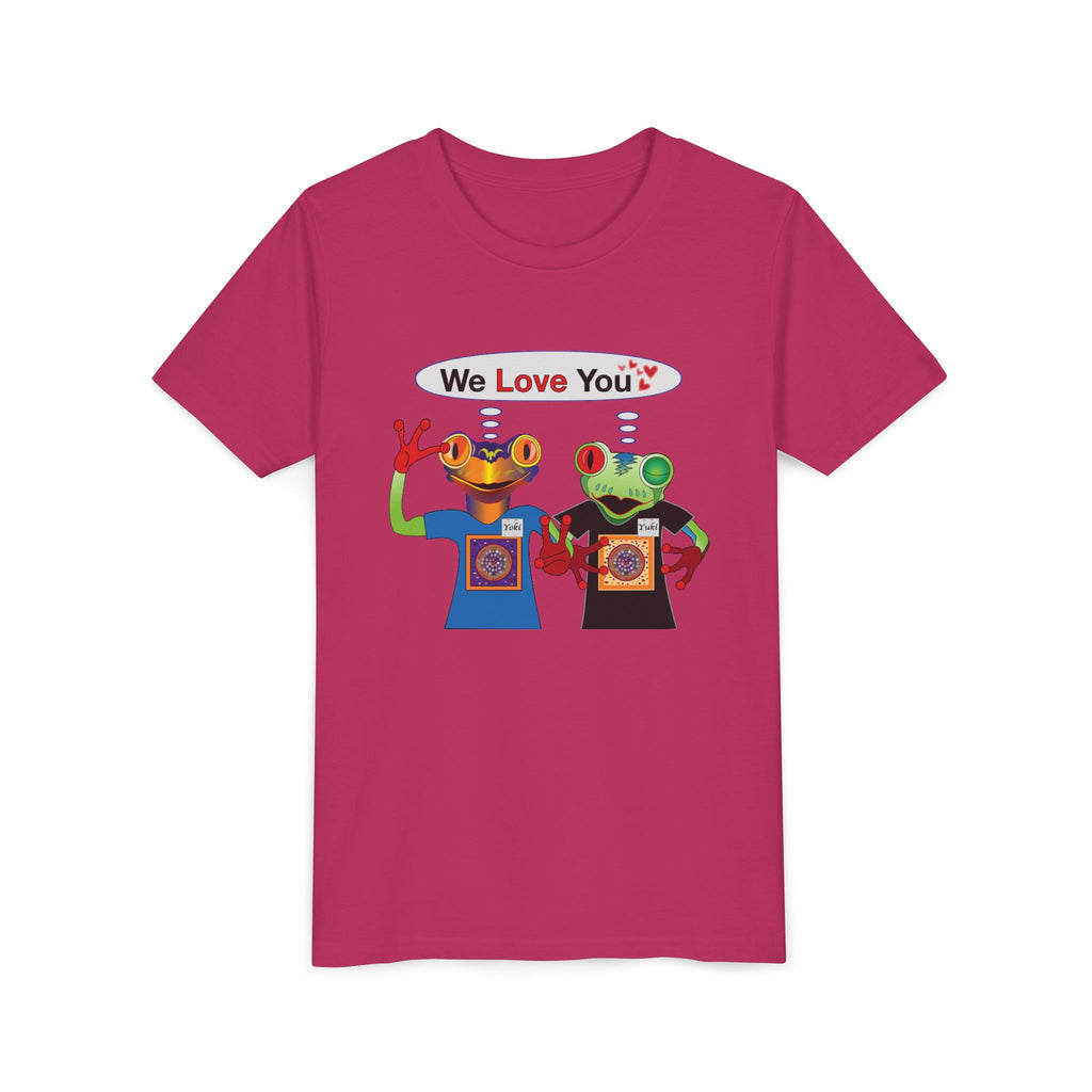 Youth Tee - Mc Frogs say "We Love You" Kids Shirt