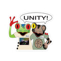 Frogs Ken & Ben Mascot Kiss-Cut Sticker Unity