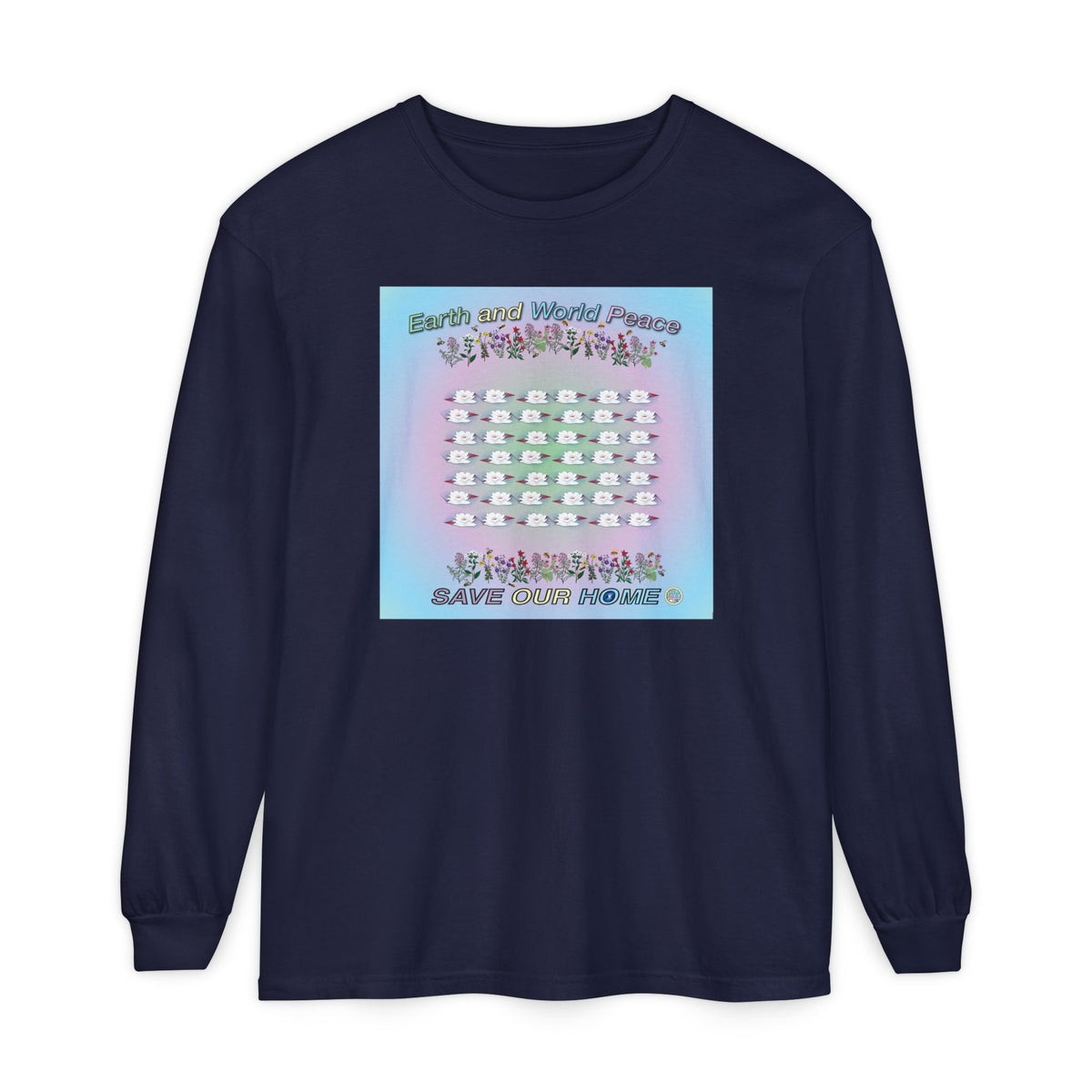 Lotus Flowers Long Sleeve Tee