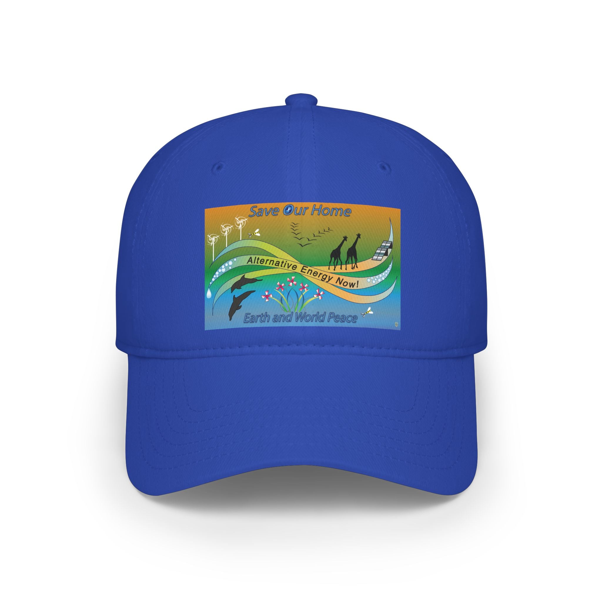 Alternative Energy  Baseball Cap — "Save Our Home" Earth & World Peace Design