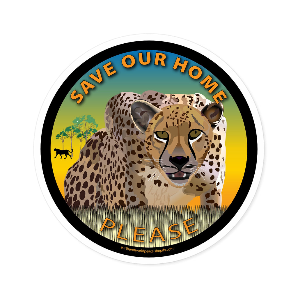 CheetahEndangered Stickers  Indoor\Outdoor
