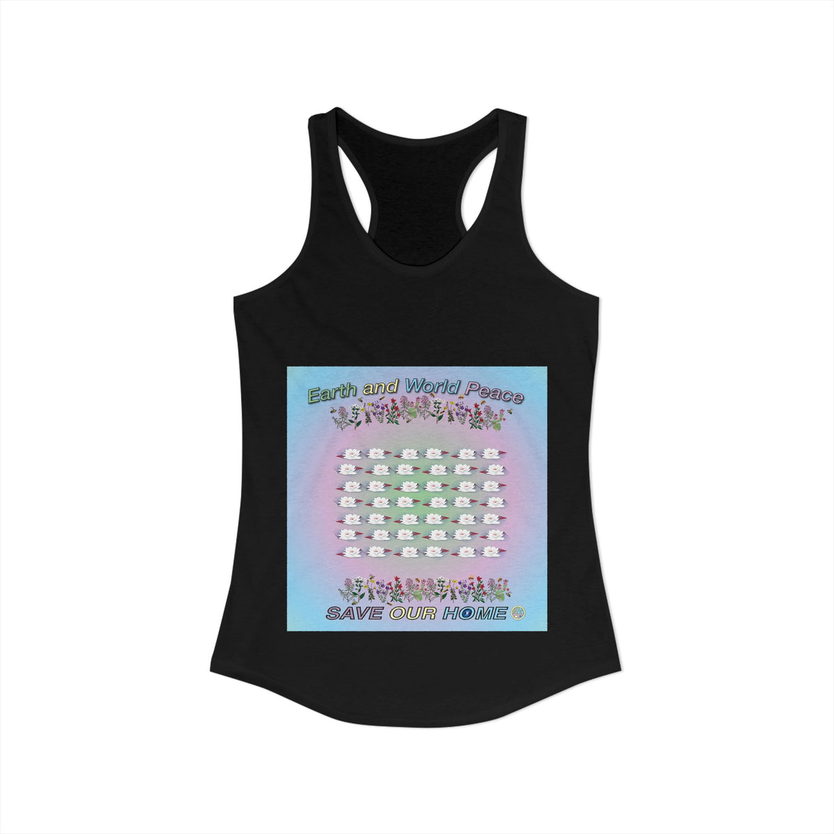 Fields of Lotus Flower Tank Top