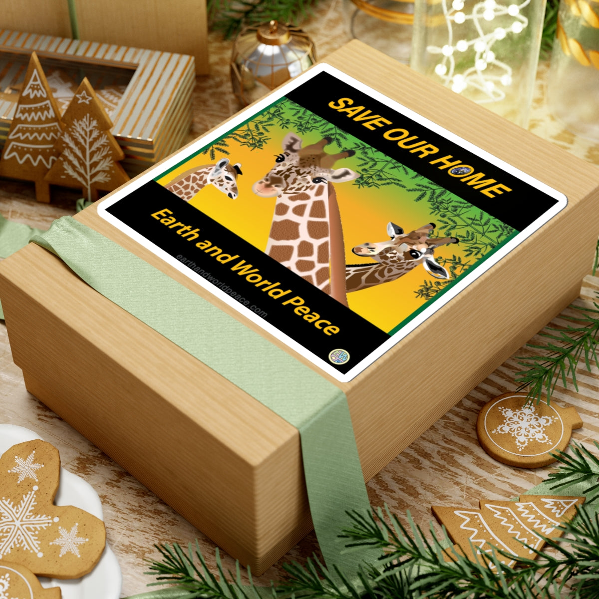 Giraffes Endangered Sticker
