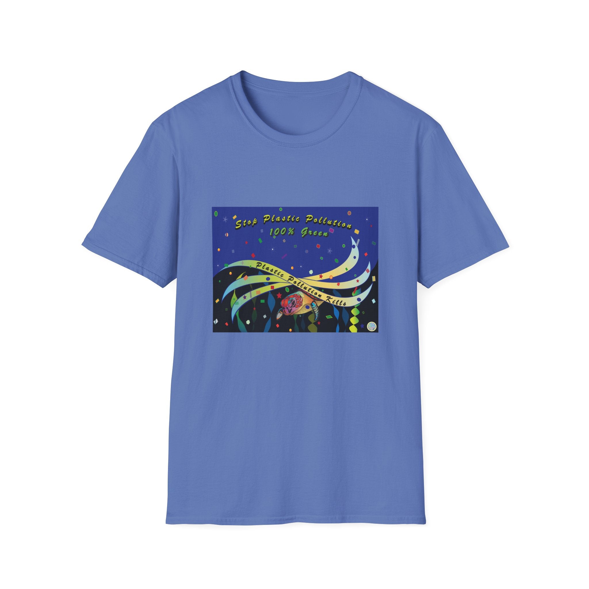 Stop Plastic Pollution Unisex Softstyle T-Shirt