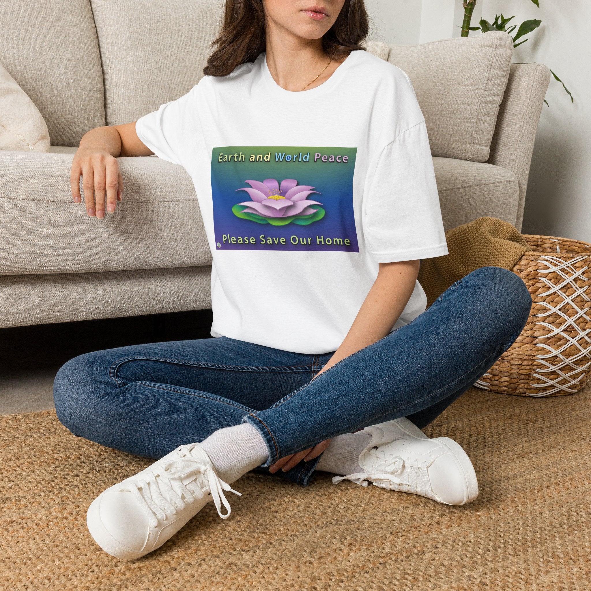Floating Lotus Unisex Softstyle Tee