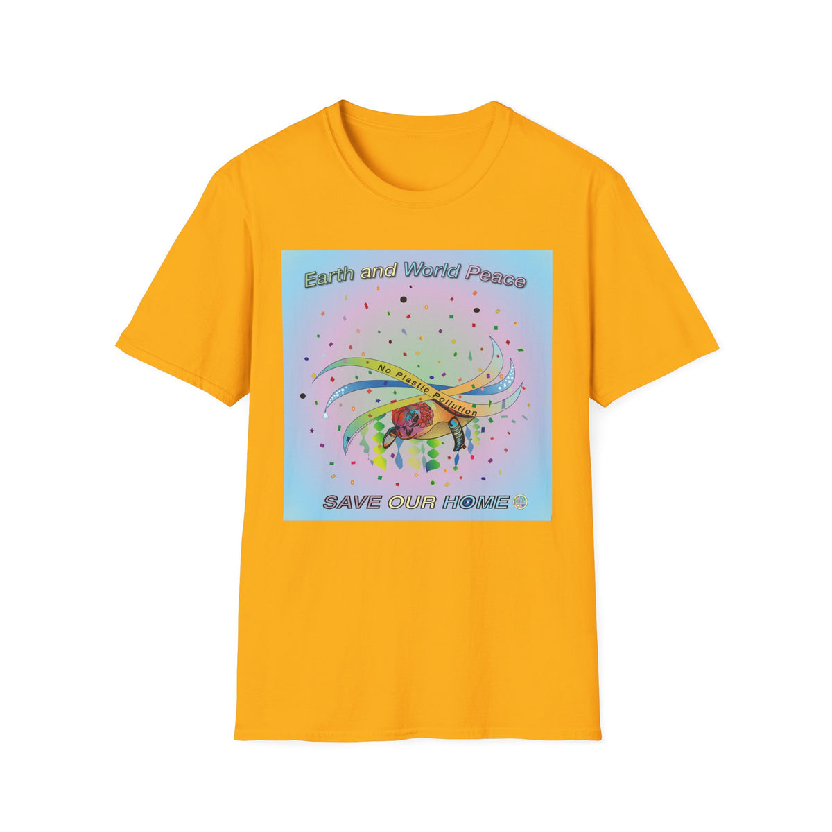 Plastic Pollution Turtle T-Shirt