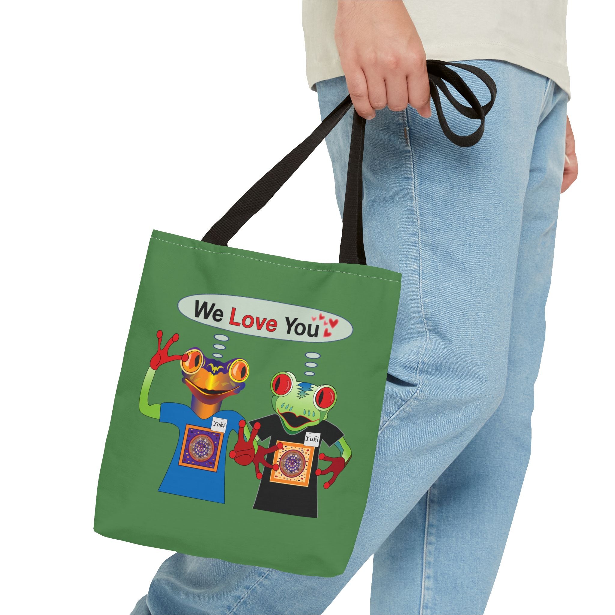 Mc Frogs We Love You Sticker Tote