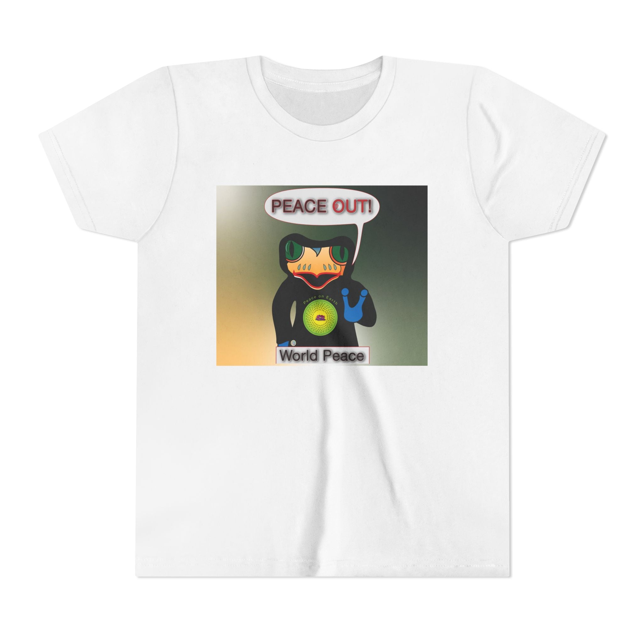 Cool Hoody Says Peace Out Youth Tee