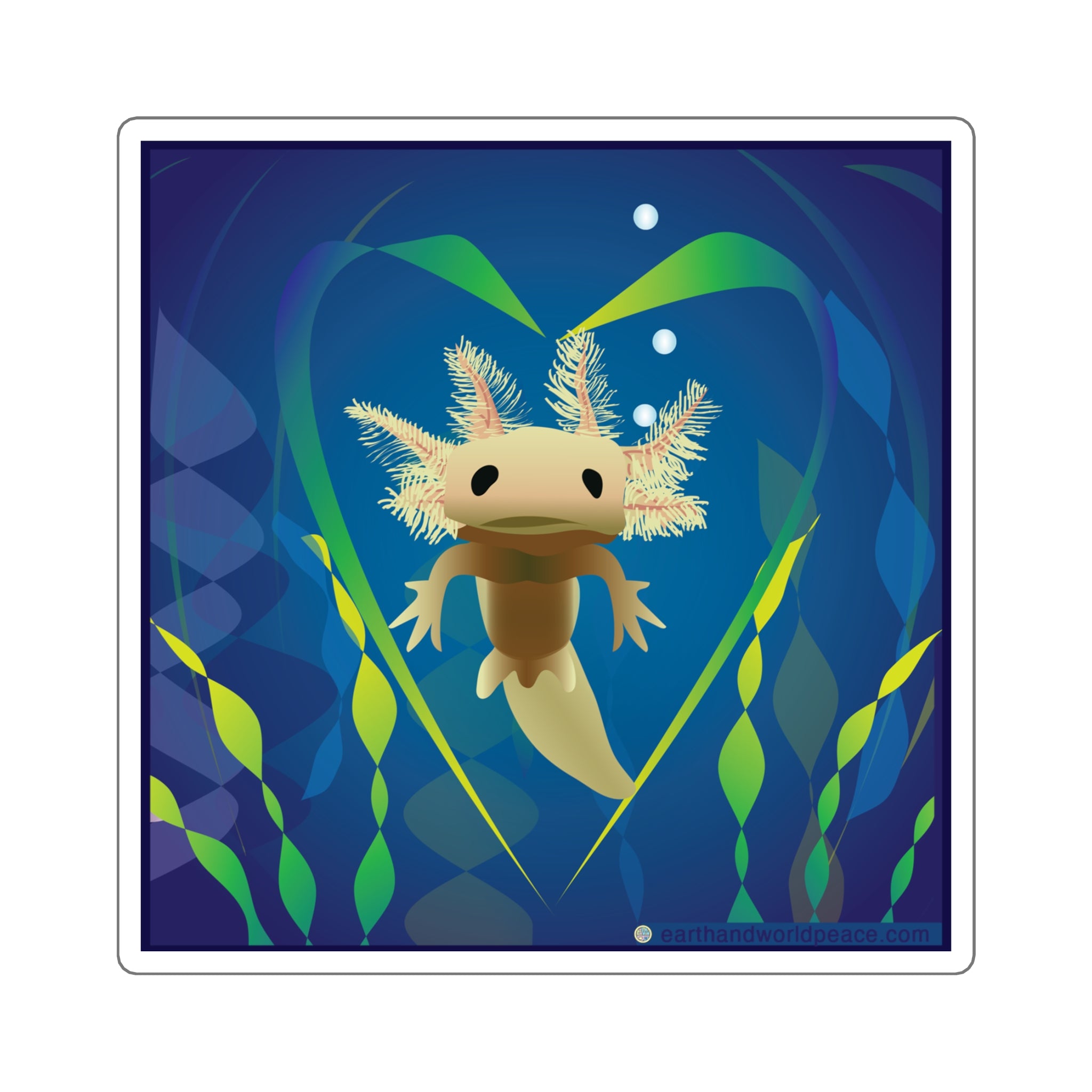 Copy of Axolotl Love 3" Sticker