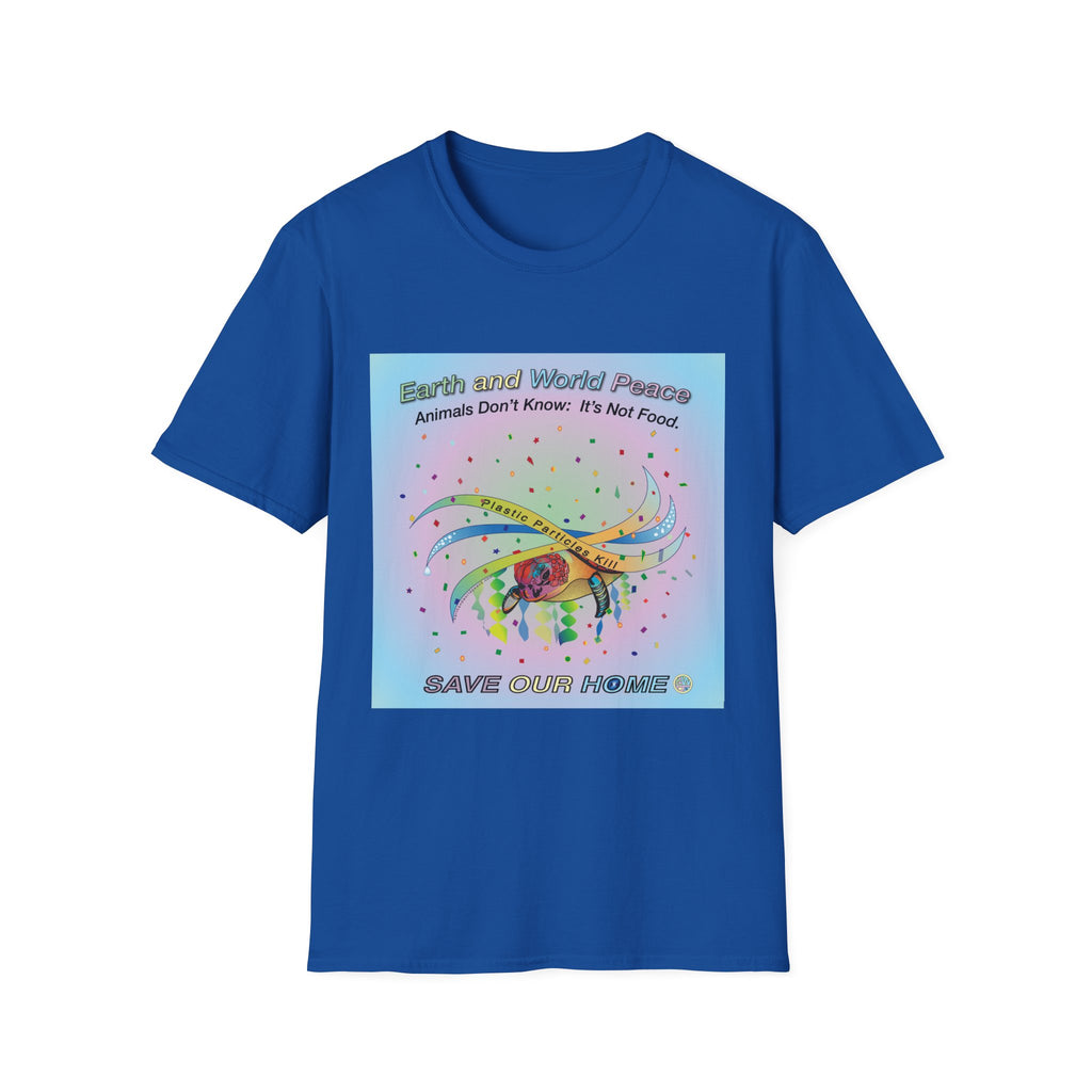 Plastic Pollution Turtle T-Shirt