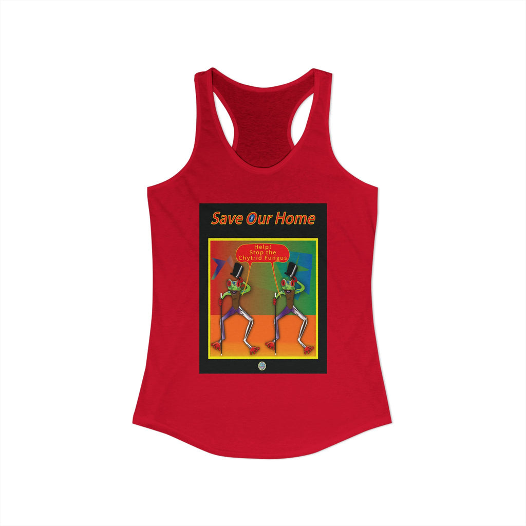 Two Frog, Two Tops Hats, and Two Canes - Racerback Tank