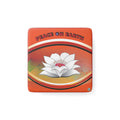 Lotus Pure White - 2" Porcelain Magnet