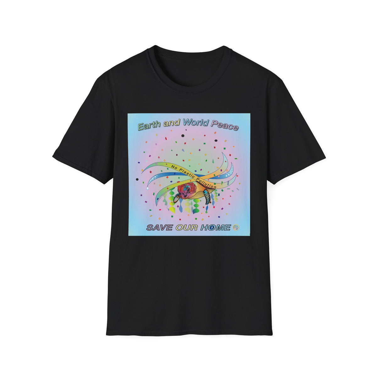 Plastic Pollution Turtle T-Shirt