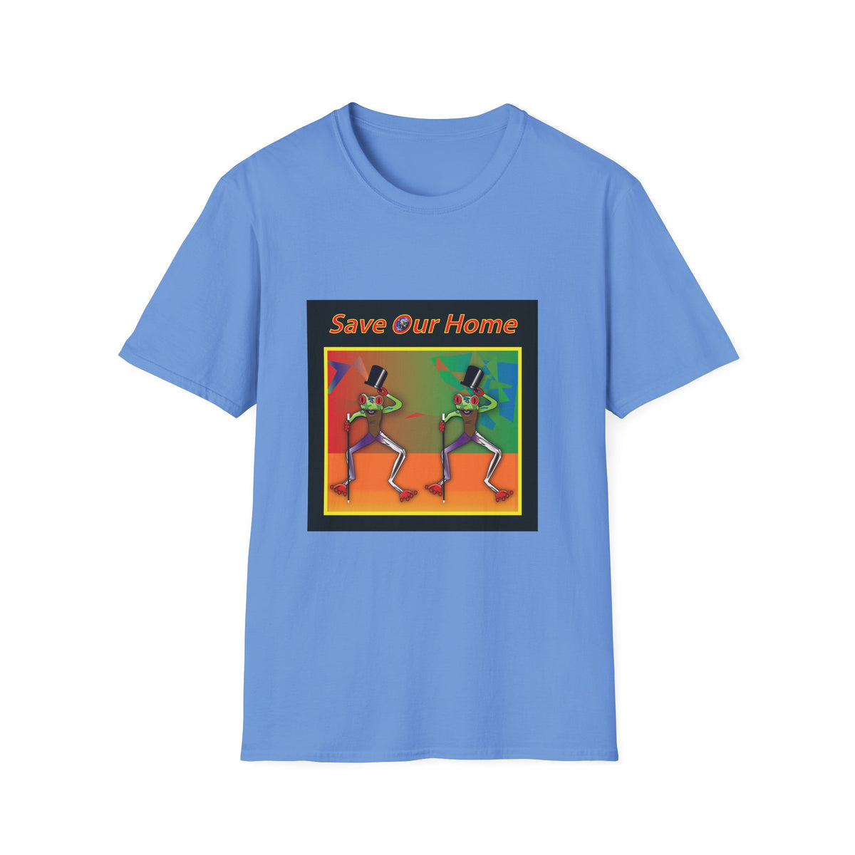 Dancing Frogs, Top Hats and Canes Unisex Softstyle T-Shirt