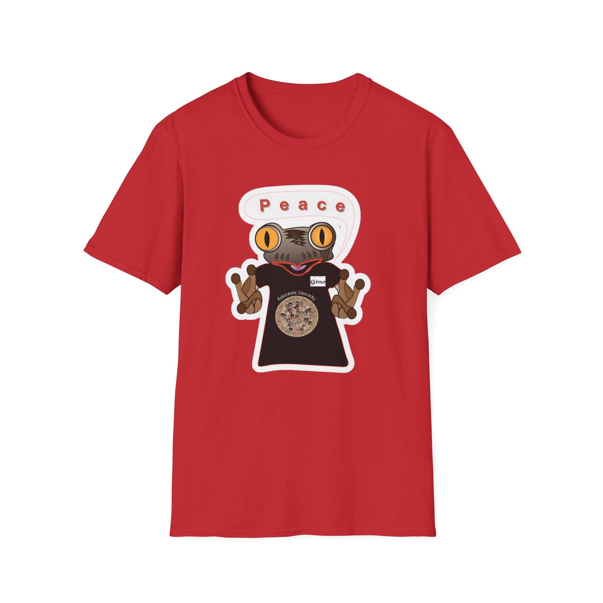 Mc Frog Peace For All Unisex Softstyle T-Shirt