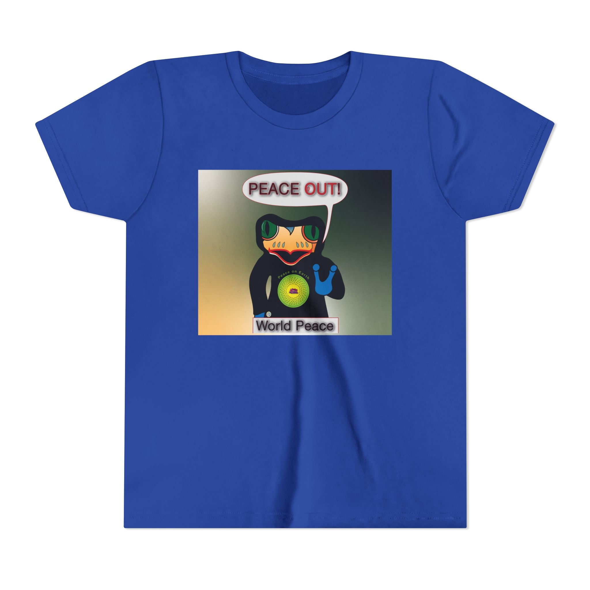 Cool Hoody Says Peace Out Youth Tee