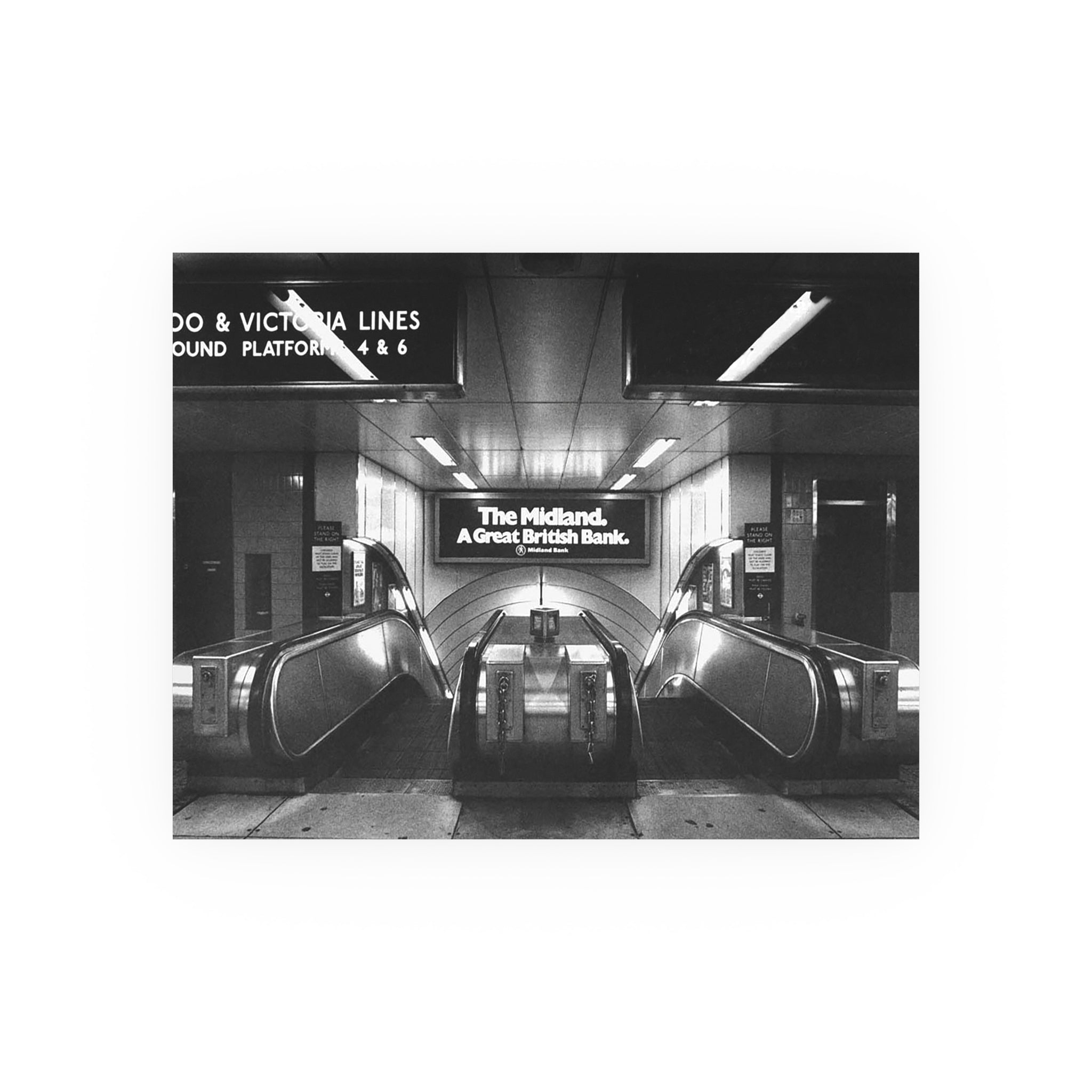 London Underground Victoria Escalator Photo