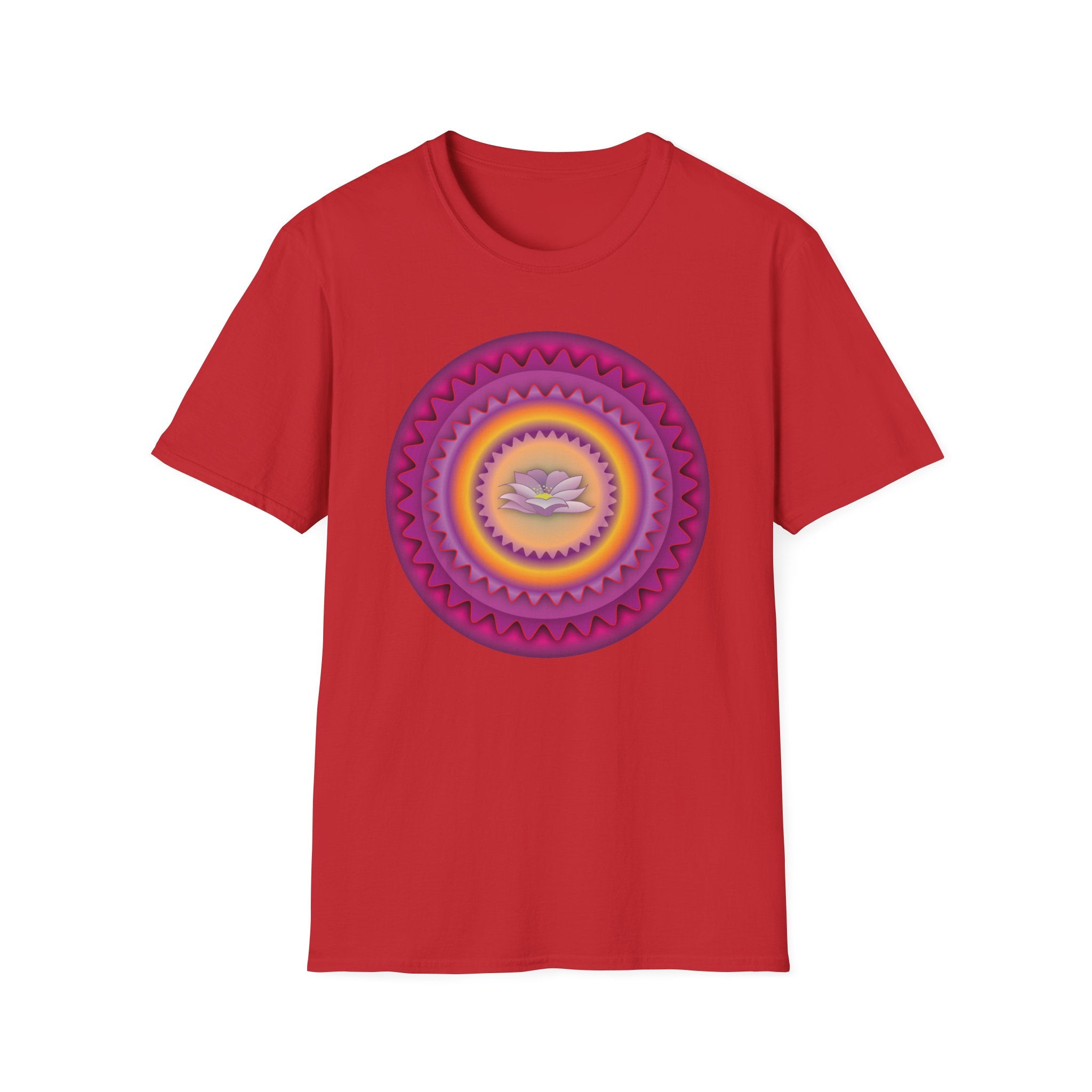 Lotus Petal Art Unisex Softstyle Tee