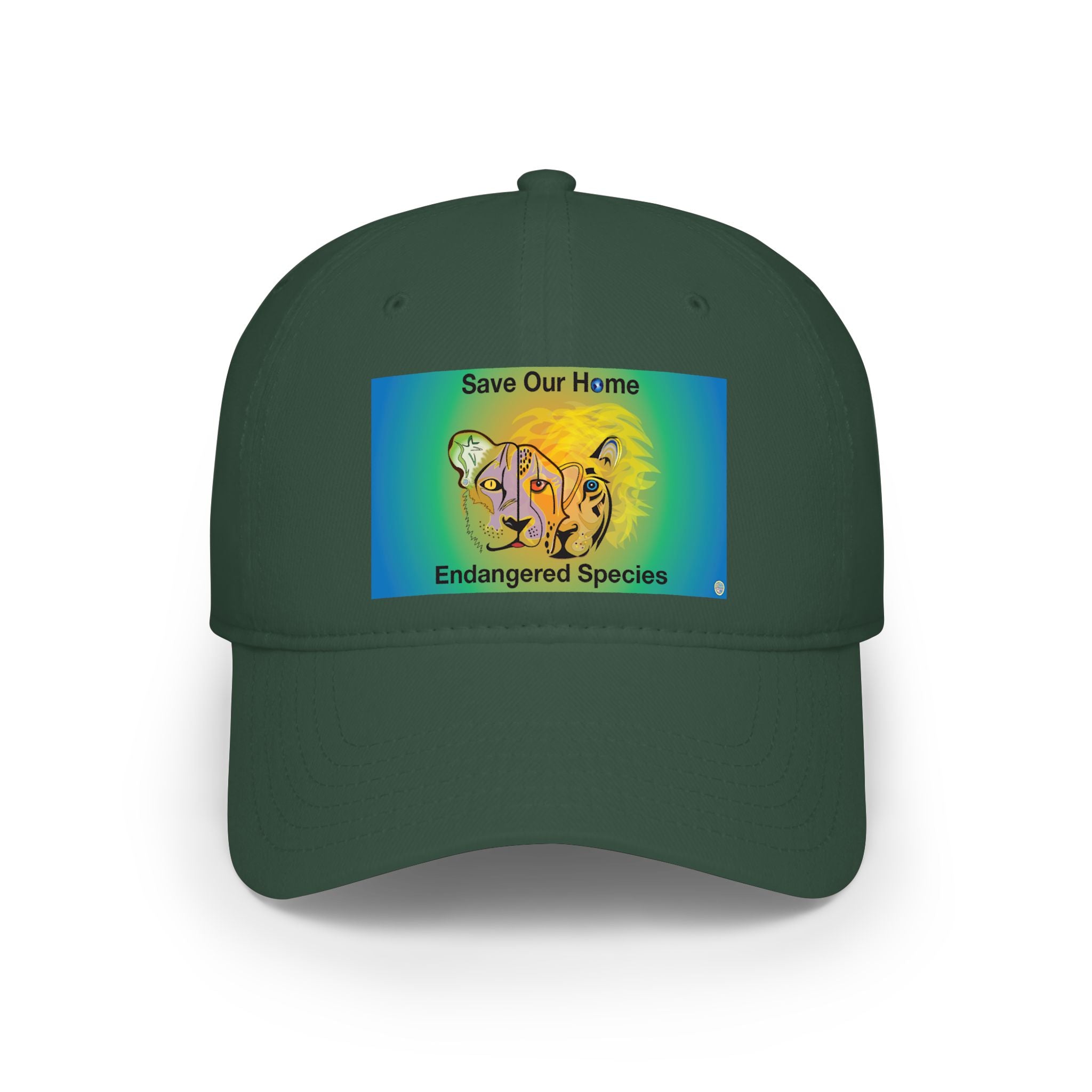 Big Cat Trio  Baseball Cap — Earth and World Peace Design