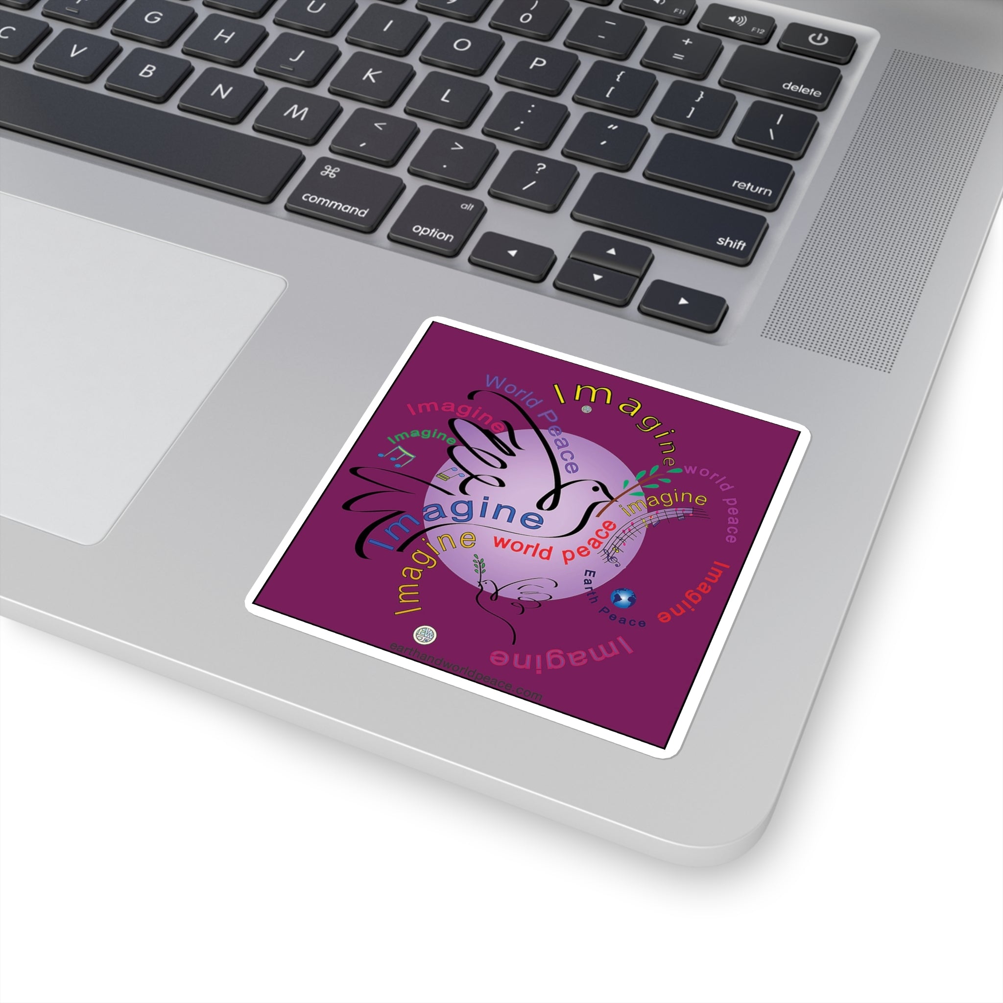 Imagine World Peace 2 Dove Sticker