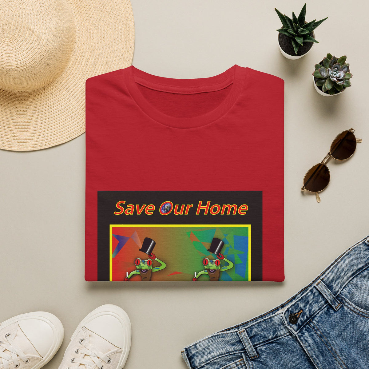 Dancing Frogs, Top Hats and Canes Unisex Softstyle T-Shirt