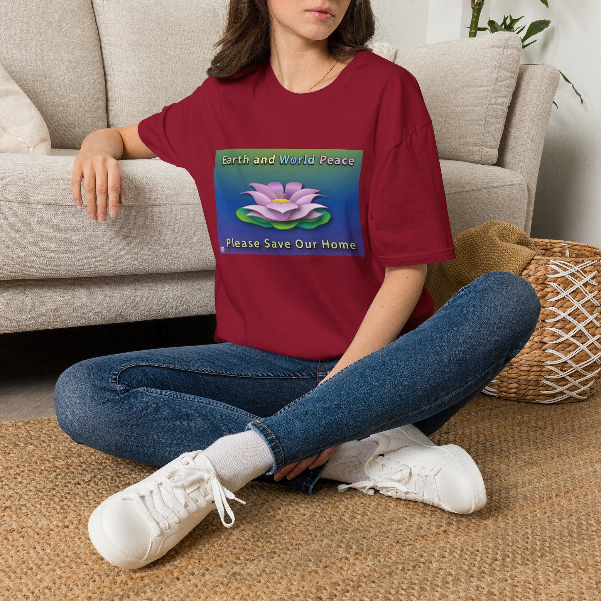 Floating Lotus Unisex Softstyle Tee