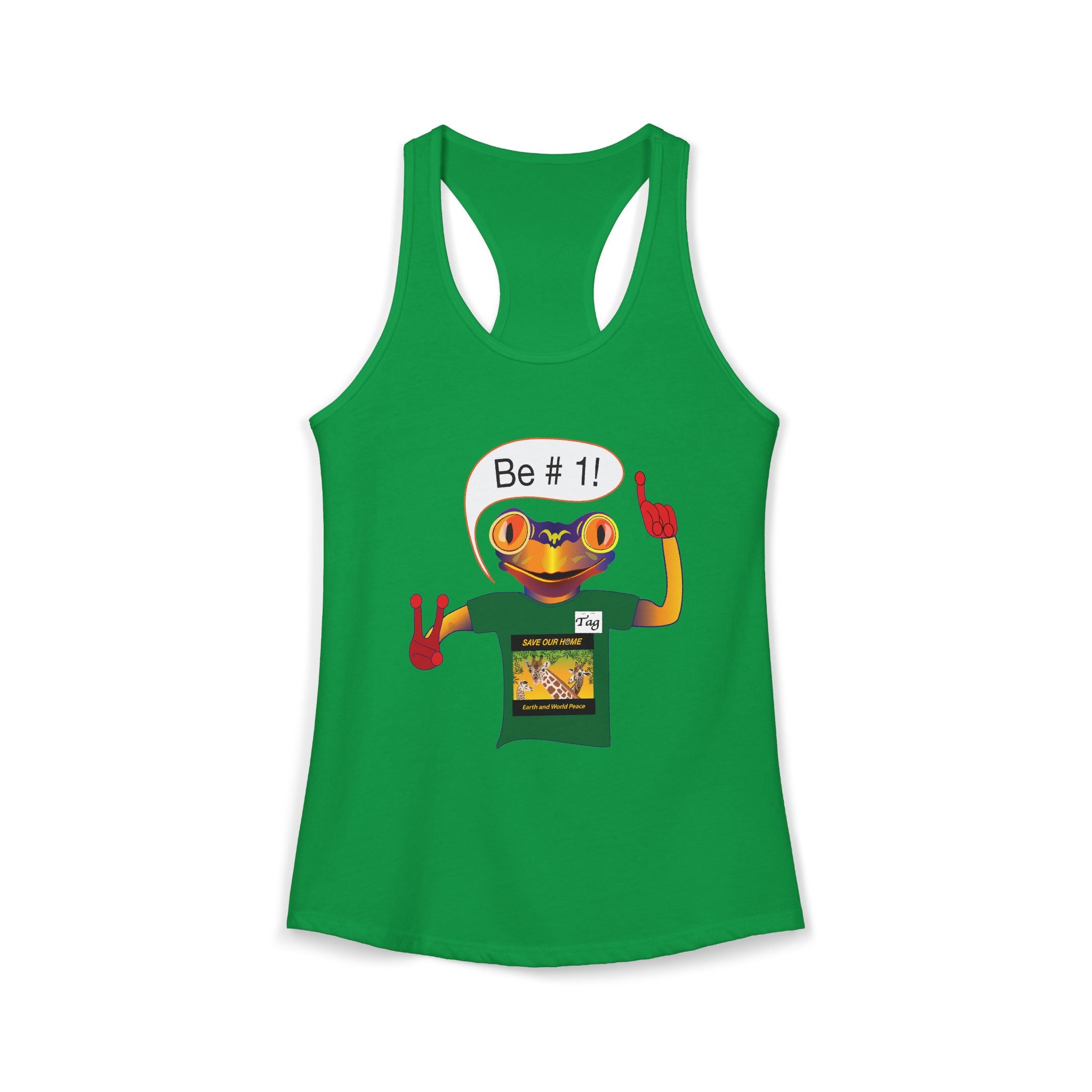 Frog Sticker Tank Tops Be # 1