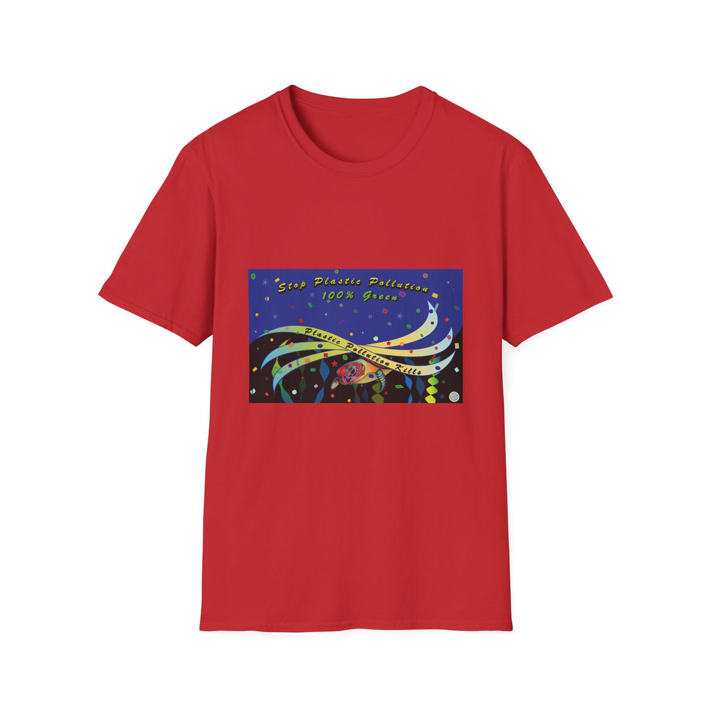 Stop Plastic Pollution Unisex Softstyle T-Shirt