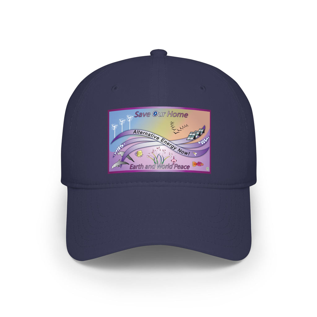 Save Our Planet Clean Energy Baseball Cap — Earth and World Peace Design