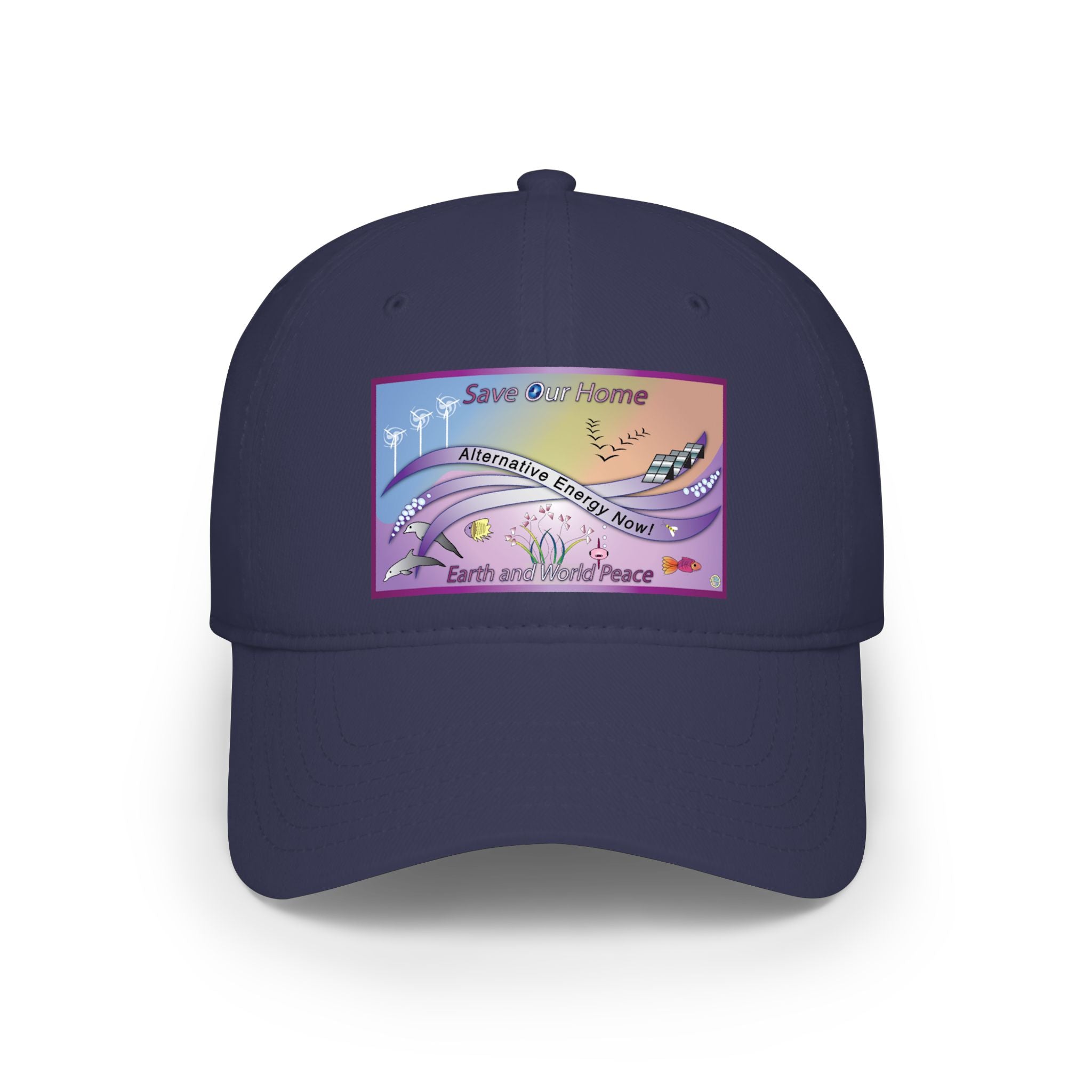 Save Our Planet Clean Energy Baseball Cap — Earth and World Peace Design