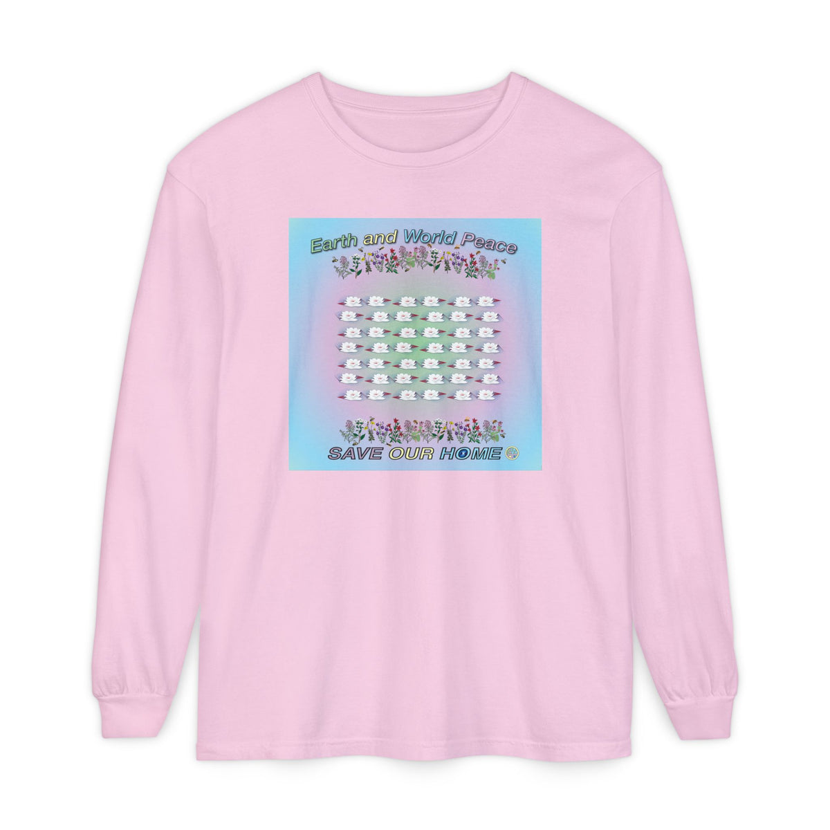 Lotus Flowers Long Sleeve Tee