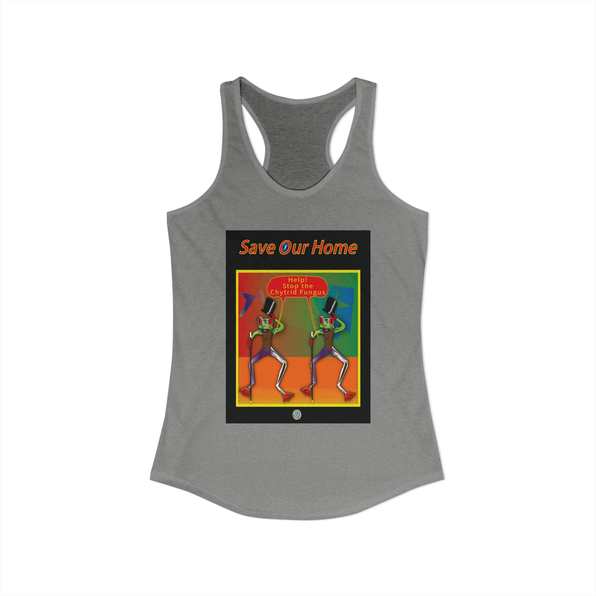 Two Frog, Two Tops Hats, and Two Canes - Racerback Tank