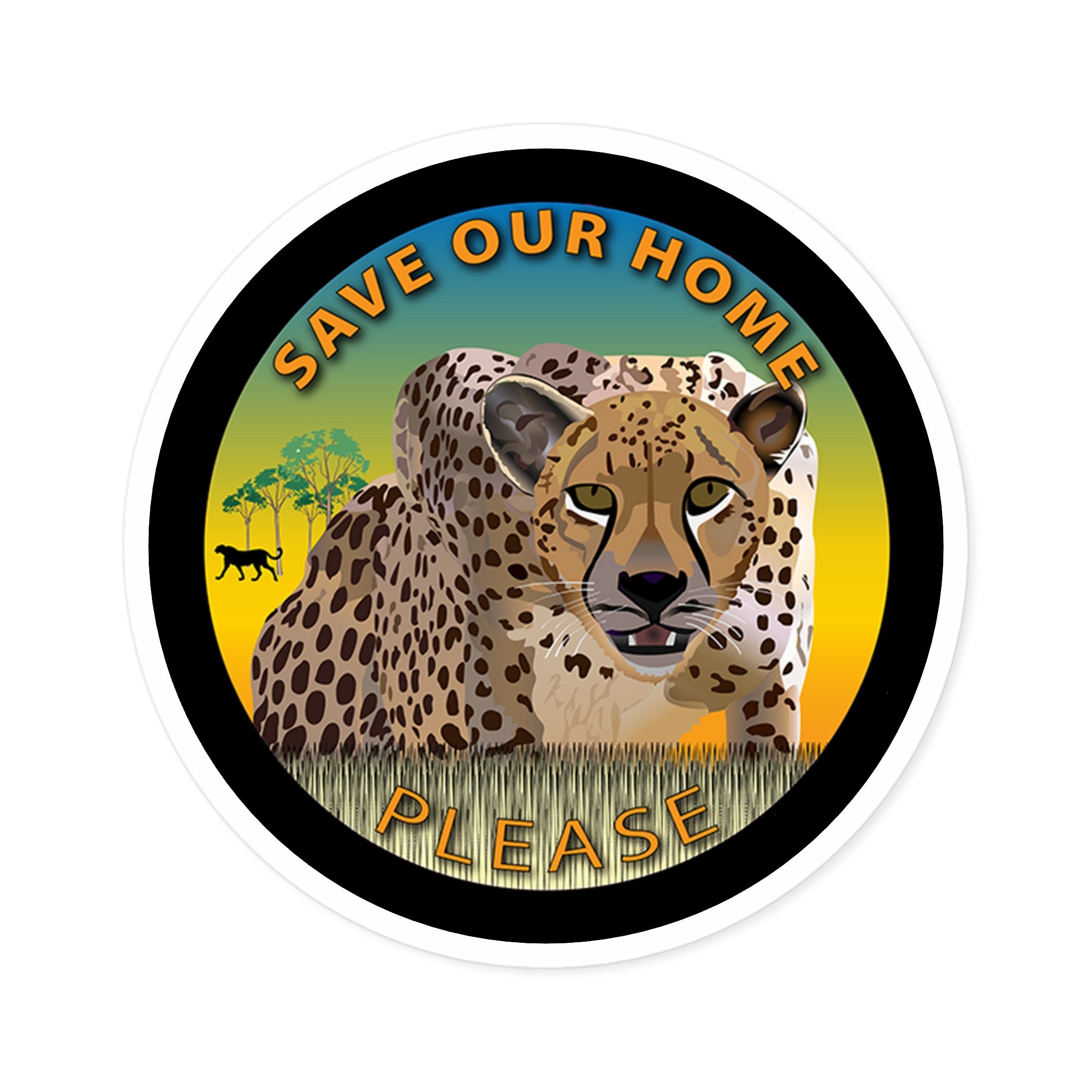 CheetahEndangered, Indoor\Outdoor Stickers