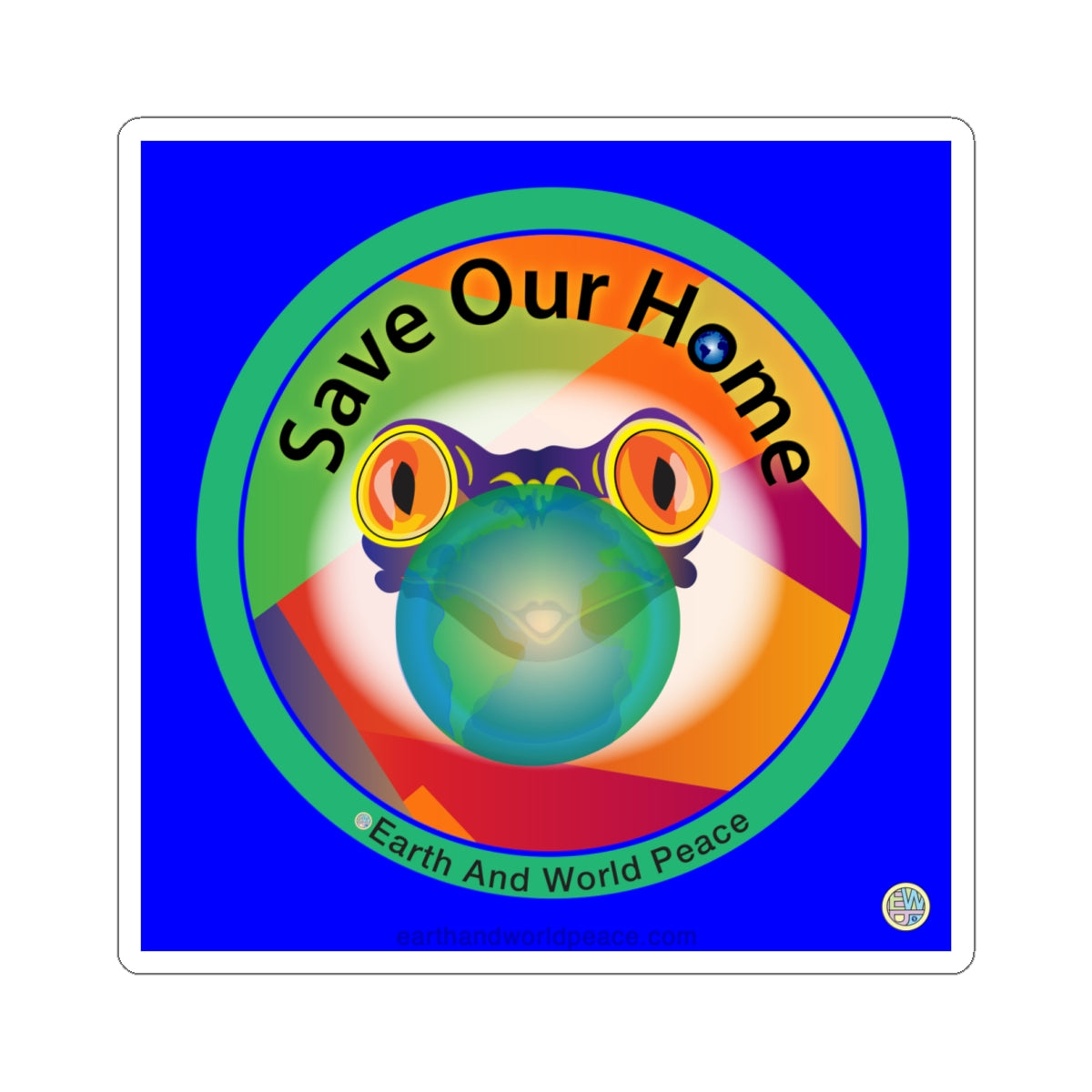 Frog and Earth Balloon  Save Our Home