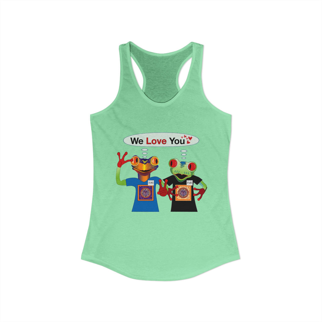 Frog Sticker Tank Tops We Love You