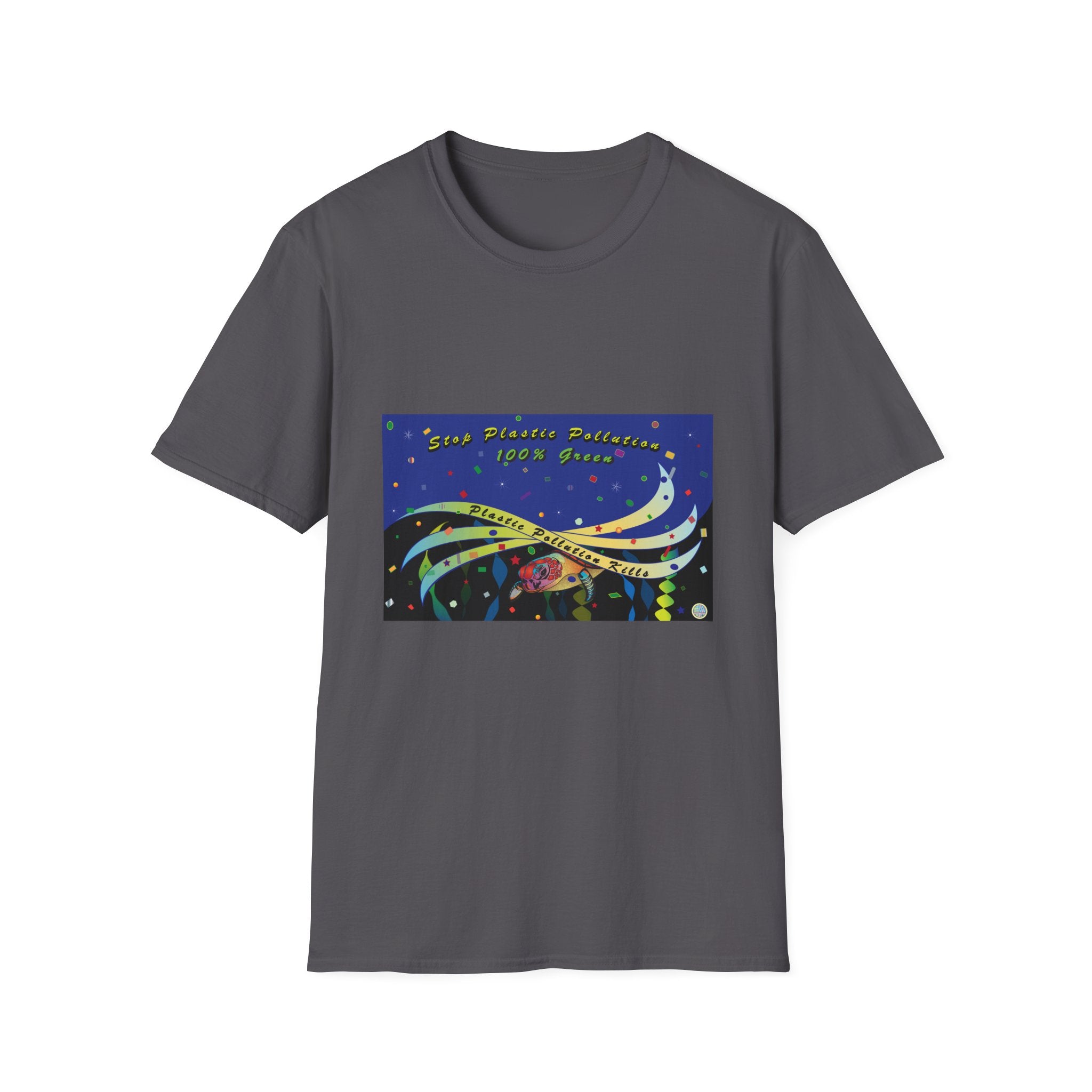 Stop Plastic Pollution Unisex Softstyle T-Shirt