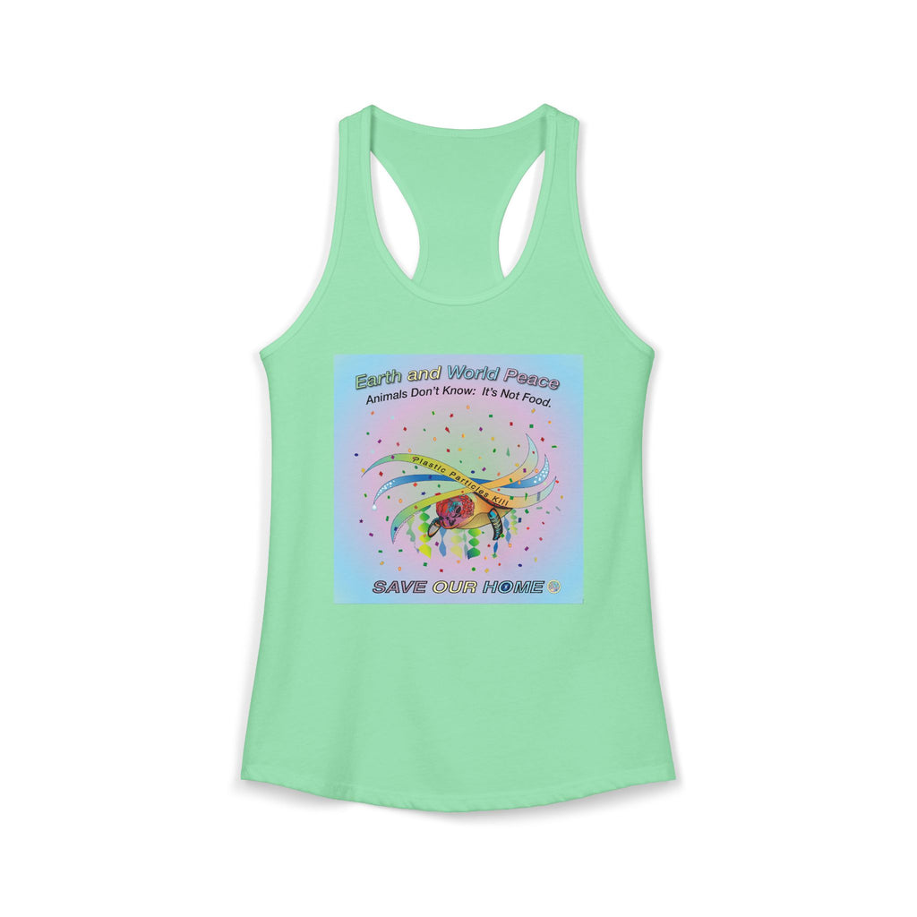 Stop Plastic Polution Turtle Tank Top