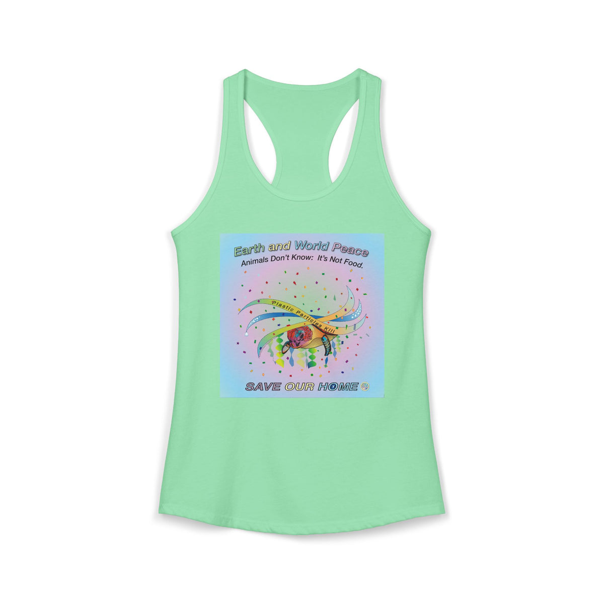 Stop Plastic Polution Turtle Tank Top
