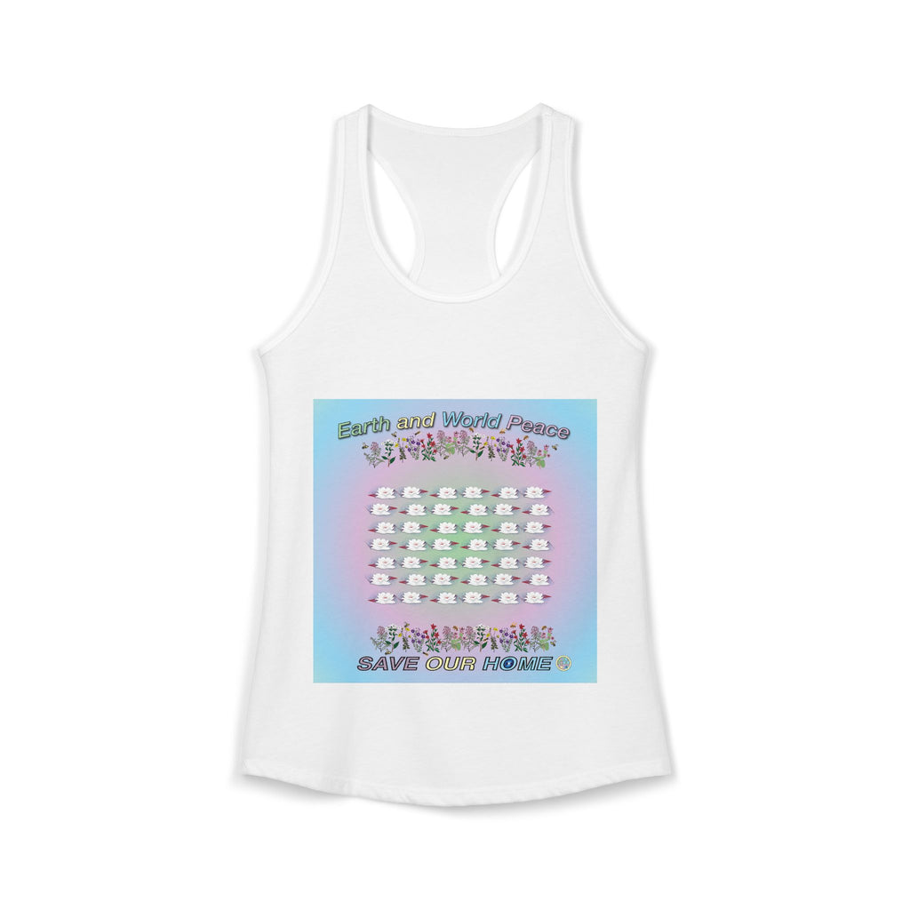 Fields of Lotus Flower Tank Top