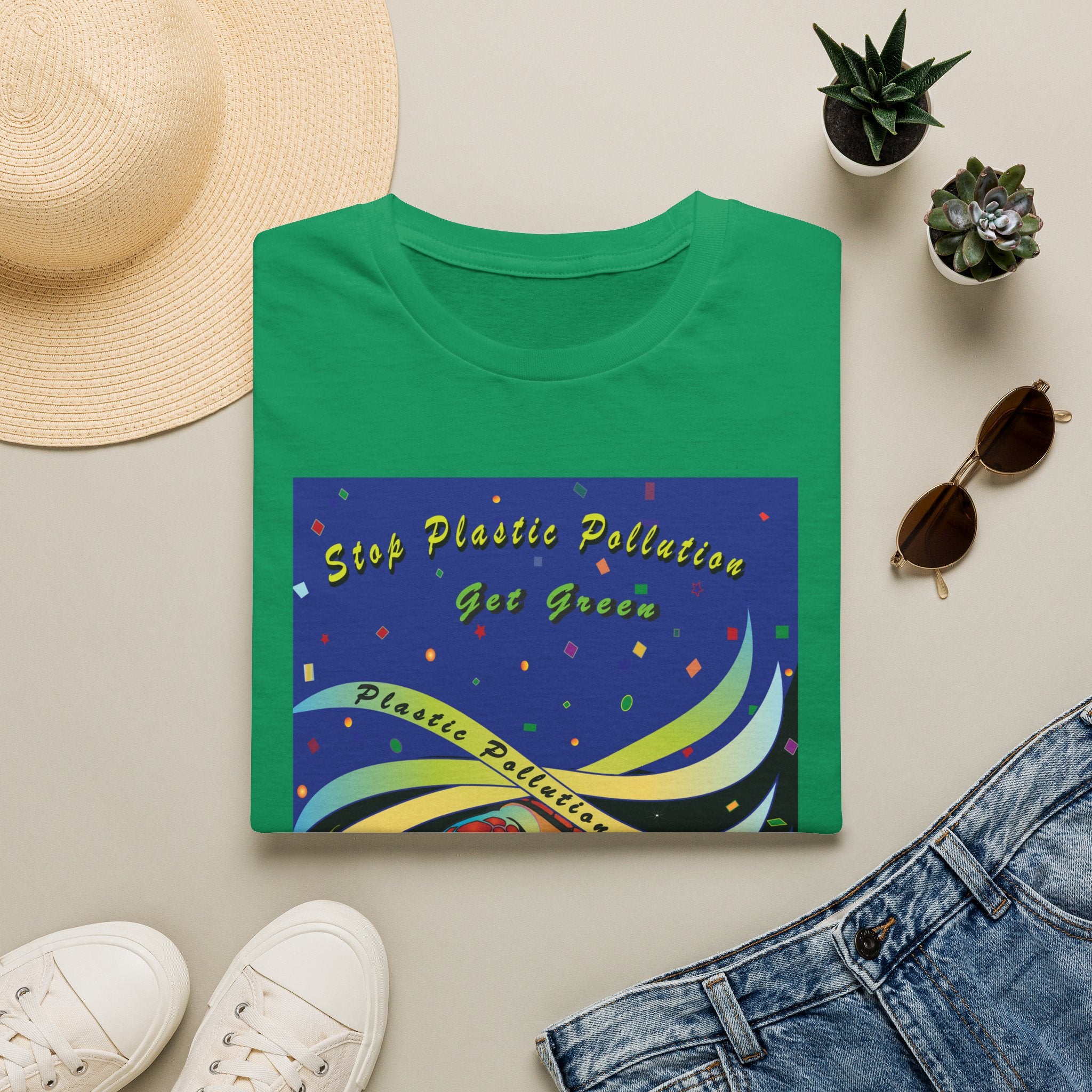 Plastic Pollution Sea Turtle Softstyle T-Shirt