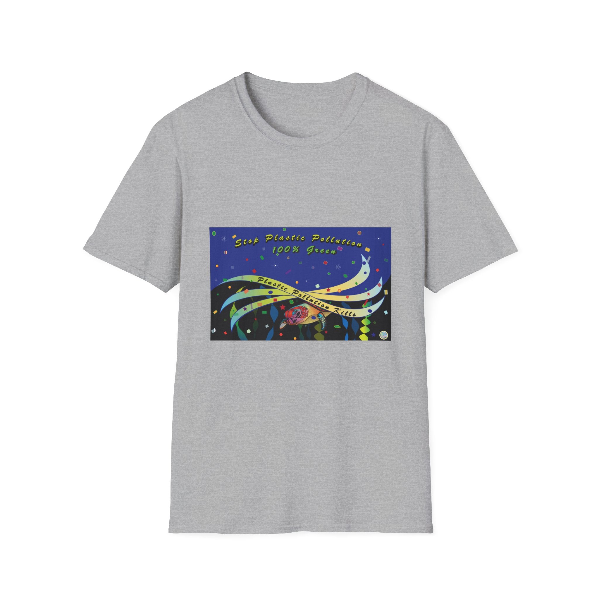 Stop Plastic Pollution Unisex Softstyle T-Shirt
